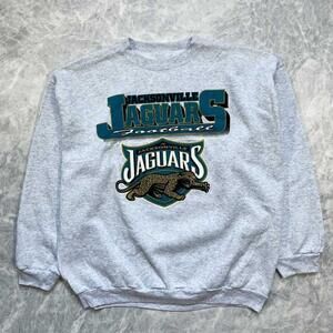 Jacksonville Jaguars Nfl Big Logo Crewneck Sweatshirt